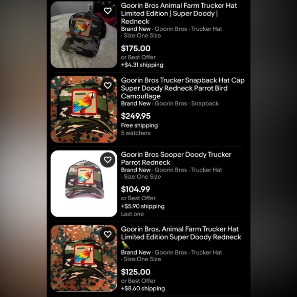 ⭐️NIB Limited Edition Goorin Brothers “Redneck” Parrot Trucker Hat w/ Truck Nuts - Picture 9 of 9